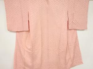 アンティーク　紋錦紗紗綾形模様織出し長襦袢